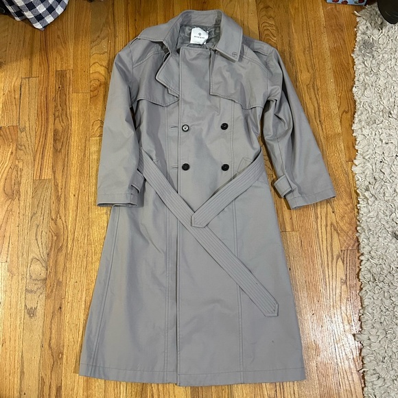 NWT ANINE BING Finley Trench Coat in Grey Size Small - Picture 5 of 5